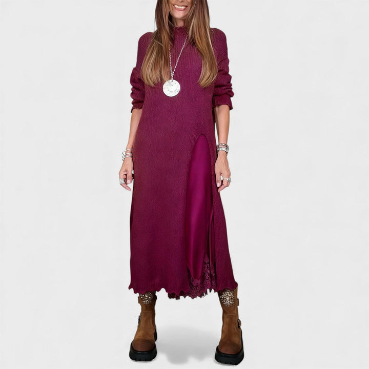 Lena | elegant long knitted dress
