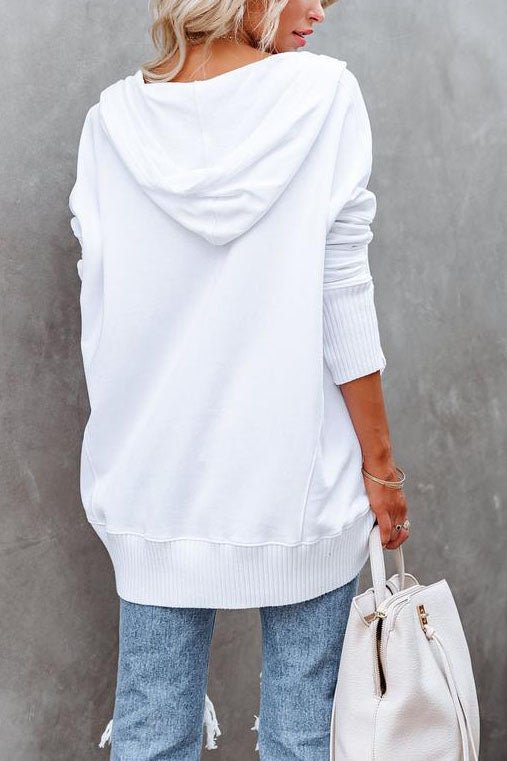 Effortless Hoodies for Women with Relaxed Tunic Length Drawstring Pullover Sweatshirt Style